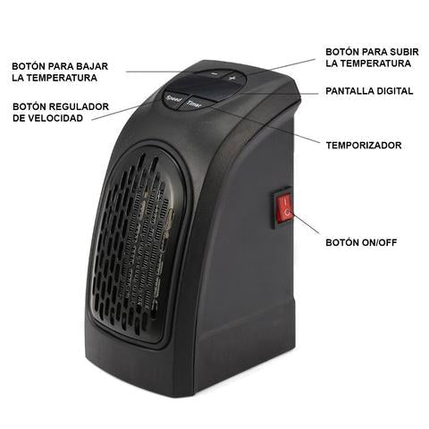 Calefactor Eléctrico de Bajo Consumo (400 W)